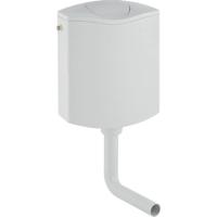 Geberit Opbouwspoelreservoir incl. 2-toets Toiletblokhouder 34x11,4x50cm Alpien Wit - thumbnail
