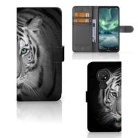 Nokia 7.2 | Nokia 6.2 | Telefoonhoesje | Met pasjeshouder | Tijger - thumbnail