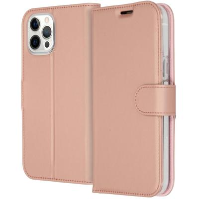 Accezz Wallet Case voor Apple iPhone 12 Pro Max Telefoonhoesje Roze