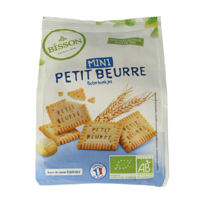 Bisson Mini petit beurre biscuitjes bio 125 Gram Bisson Mini petit beurre biscuitjes bio 125 Gram