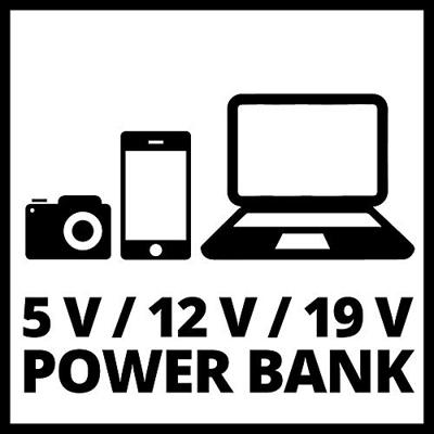 Einhell Snelstartsysteem CE-JS 18 1091531 Starthulpstroom: 300 A 2x USB-contact, Laadtoestandweergave - thumbnail
