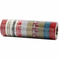 Creativ Company Masking tape, kerstmis, b: 15 mm, 10x10 m/ 1 doos - thumbnail