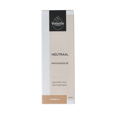 Massageolie neutral glas met pomp 100 Milliliter