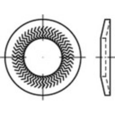 Grendelschijven 10 mm 27.25 mm RVS A4 500 stuk(s) Alstertaler Schrauben & Präzisionsteile 1069904