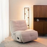 LABEL51 Relaxfauteuil 'Take It Easy' Bouclé, kleur Naturel - thumbnail