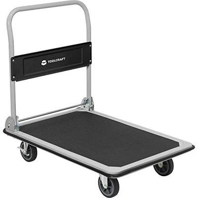 TOOLCRAFT Handwagen Inklapbaar, Afleider Staal, PP, Thermoplastisch polyurethaan Laadvermogen (max.): 150 kg