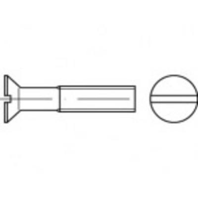 TOOLCRAFT TO-5361342 Verzonken schroeven M10 120 mm Sleuf RVS A2 25 stuk(s)