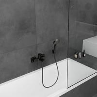 Hansgrohe Badmengkraan Opbouw Vernis Shape Eengreeps Mat Zwart - thumbnail