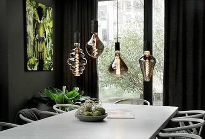 Lampen pendel Calex Multi pendule set zwart 5x E27 Lampen pendel Calex Multi pendule set zwart 5x E27