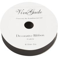 Creativ Company Cadeaulint mat zwart, 25m - thumbnail