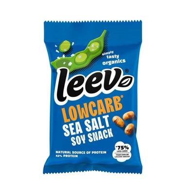 Leev® bio LOWCARB soy snack sea salt 45g bij Jumbo
