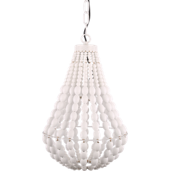 Landelijke Hanglamp Danilo 30 cm 1 Lichts Wit