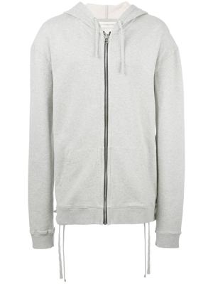 Faith Connexion plain zipped hoodie - Grey