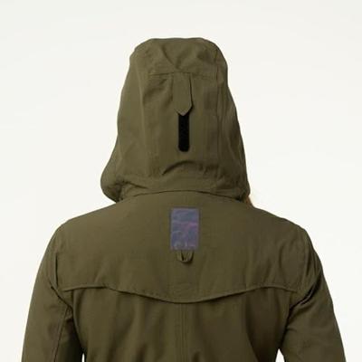 AGU Trench Coat Long Regenjas Urban Outdoor Dames - Groen - XS - Waterdicht