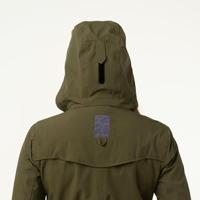 AGU Trench Coat Long Regenjas Urban Outdoor Dames - Groen - S - Waterdicht - thumbnail