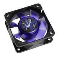NoiseBlocker BlackSilent XR-2 PC-ventilator Zwart, Blauw (transparant) (b x h x d) 60 x 60 x 25 mm - thumbnail