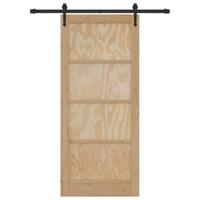 Schuifdeur ORKDAL Bruin 86 x 198.5 cm Massief grenenhout - thumbnail