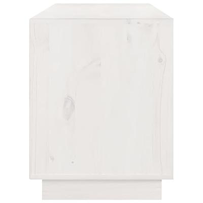 Tv-meubel 176x37x47,5 cm massief grenenhout wit