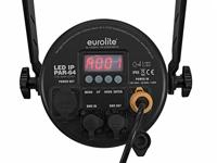 Eurolite LED IP PAR-64 COB 3000K 100W Zoom bk - thumbnail