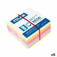 Zelfklevende briefjes Milan Neon colours Multicolour 50 x 50 mm (12 Stuks) - thumbnail