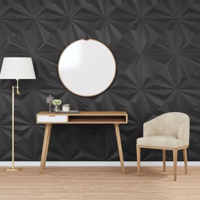 VidaXL 24 st wandpanelen ster 6 m² 50x50 cm xps zwart