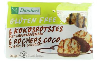 Kokosrotsen chocolade glutenvrij 250 Gram