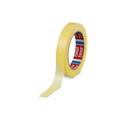 Tesa Precisie afplaktape | glad | geel | lengte 50 m | breedte 19 mm | wiel | 8 stuks - 04334-00000-00 04334-00000-00