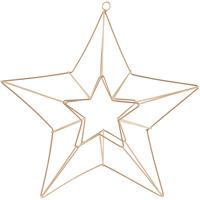 Creativ Company Hangende bal, ster, afm 34x30 cm, brons, 1 stuk - thumbnail