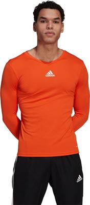 adidas Team Ondershirt Lange Mouwen Oranje adidas Team Ondershirt Lange Mouwen Oranje