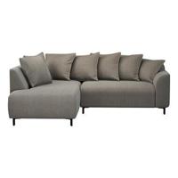 Hoekbank Elsa links - stof Eden - taupe - thumbnail