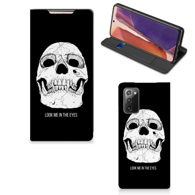 Mobiel BookCase Samsung Galaxy Note20 Skull Eyes Mobiel BookCase Samsung Galaxy Note20 Skull Eyes