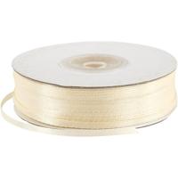 Creativ Company Satijnlint, b: 3 mm, off-white, 100 m/ 1 rol - thumbnail