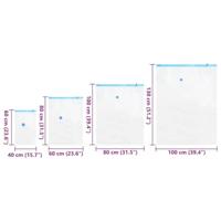 VidaXL Opslagzakken 15 pcs transparant en blauw 130 x 100 cm - thumbnail