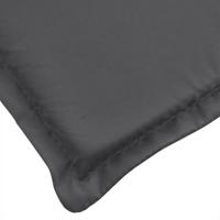 VidaXL Tuinbankkussens 2 st 150x50x7 cm stof gemêleerd antracietkleur - thumbnail