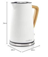 Nedis KAWK510EWT Waterkoker 1,7L 2200W Soft-Touch Wit - thumbnail