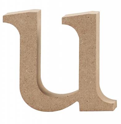 Creativ Company Letter, u, h: 8,5 cm, dikte 2 cm, 1 stuk