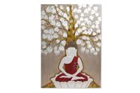 Wanddecoratie DKD Home Decor Beige Gouden 70 x 4 x 100 cm - thumbnail