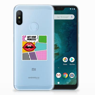 Xiaomi Mi A2 Lite Silicone Back Cover Popart Princess Xiaomi Mi A2 Lite Silicone Back Cover Popart Princess