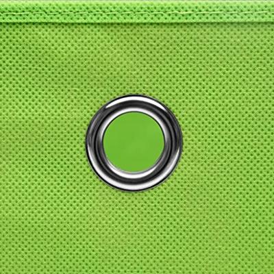 VidaXL Opbergboxen 10 st 32x32x32 cm stof groen