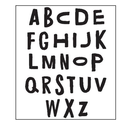 Paperfuel • snijmal a5 alphabet