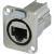 Neutrik NE8FDX-P6 Ethernet CAT6A doorvoer chassisdeel zilver