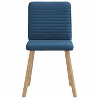 Eetkamerstoelen 4 st stof blauw - thumbnail