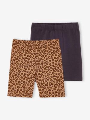 Set van 2 fietsshorts voor meisjes beige Set van 2 fietsshorts voor meisjes beige
