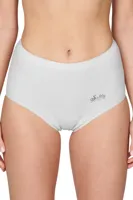 2-pak Julia taille slip met badstof kruisje "Softly" - Hoge Katoenen dames onderbroek - Oma ondergoed - thumbnail