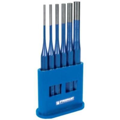 Promat/Tecwerk Set drevels | 6 delig 3-4-5-6-8-10 mm | kunststof houder - 4000812369