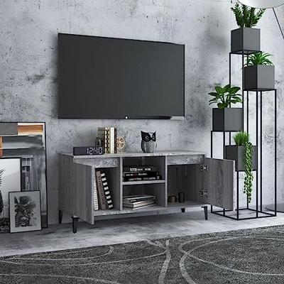 Tv-meubel met metalen poten 103,5x35x50 cm grijs sonoma eiken Tv-meubel met metalen poten 103,5x35x50 cm grijs sonoma eiken
