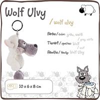 Nici glubschis pluchen sleutelhanger wolf ulvy, 10cm - thumbnail