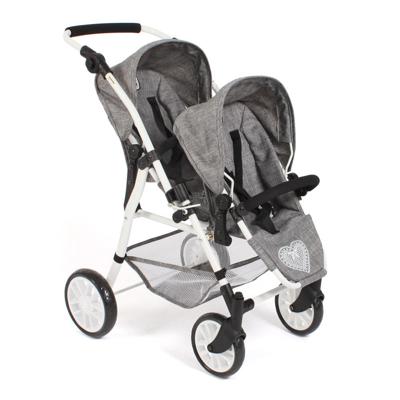 Tweeling Poppenwagen Twinny - Grey Jeans Tweeling Poppenwagen Twinny - Grey Jeans