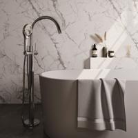 Vrijstaande Badkraan Brauer Chrome Met Handdouche Rond Chroom Brauer - thumbnail