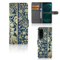 Sony Xperia 5III Hoesje Beige Flowers - thumbnail